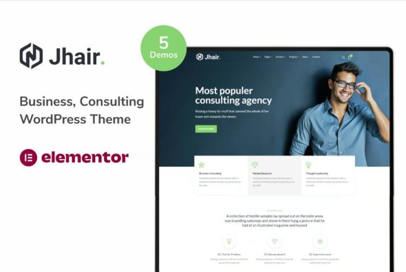 Jhair – Business, Consulting WordPress Theme