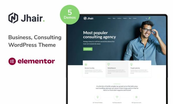 Jhair – Business, Consulting WordPress Theme