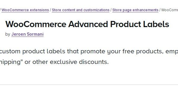 WooCommerce Advanced Product Labels