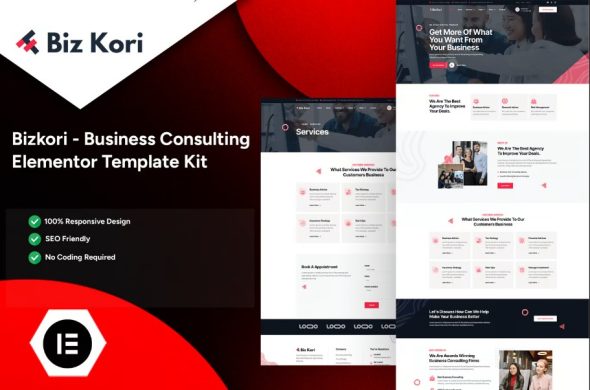 Bizkori – Business Consulting Elementor Template Kit