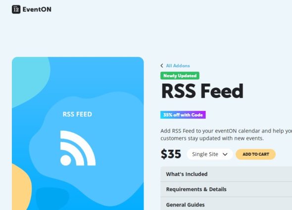 EventOn RSS Feed Add-on