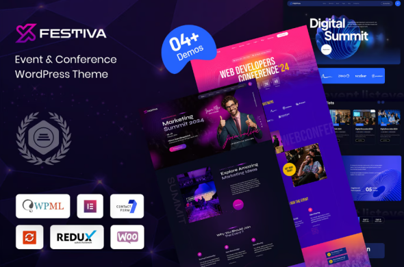 Festiva – Event & Conference WordPress Theme