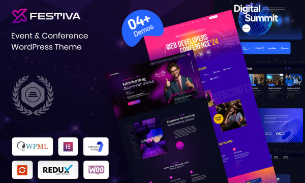 Festiva – Event & Conference WordPress Theme