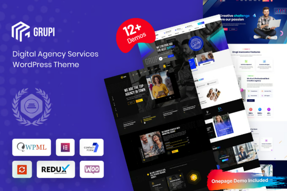 Grupi – Digital Agency WordPress Theme