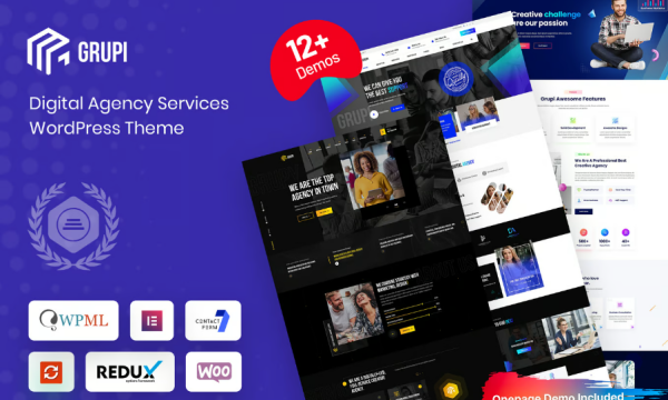 Grupi – Digital Agency WordPress Theme