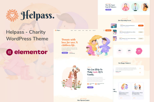 Helpass – Charity WordPress Theme