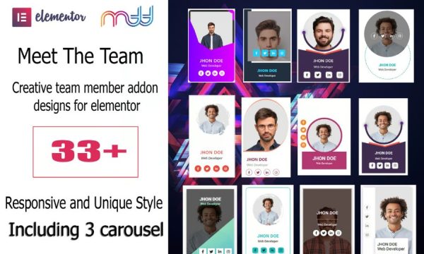 Meet The Team for Elementor