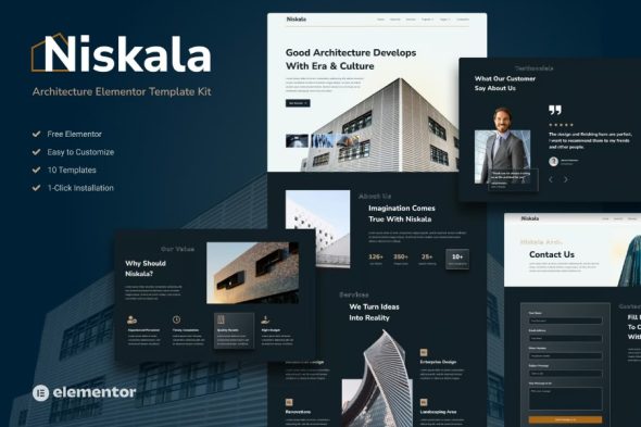 Niskala – Architercture Elementor Template Kit