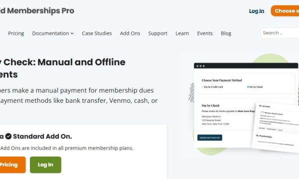 Paid Memberships Pro – Pay by Check