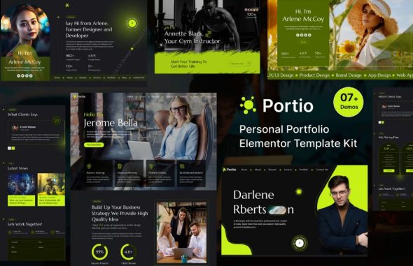 Portio – Portfolio Elementor Template Kit