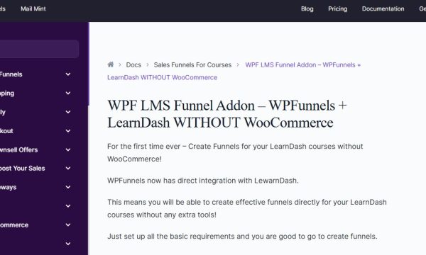 WPFunnels Pro – LMS Funnel