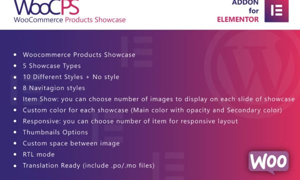 WooCommerce Products Showcase for Elementor