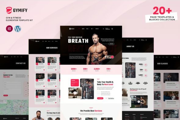 Gymify – Gym & Fitness Elementor Pro Template Kit