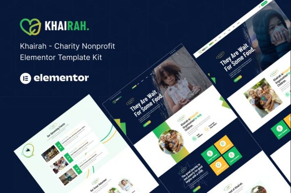 Khairah – NonProfit Charity Elementor Template Kit