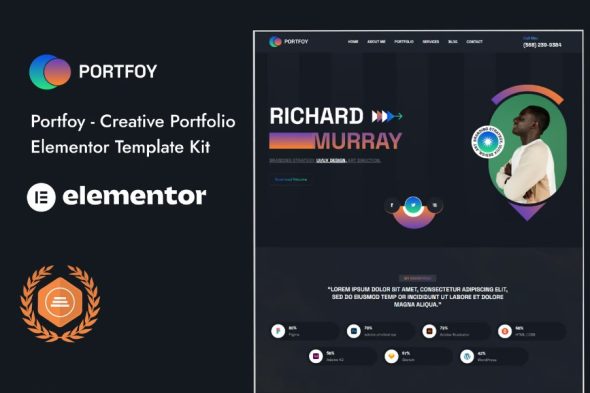 Portfoy – Portfolio Elementor Template Kit