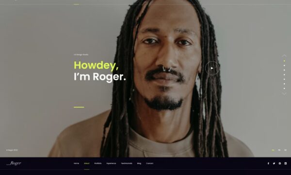 Roger Day – Personal CV/Resume WordPress Theme