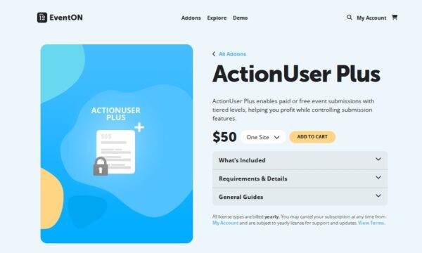 EventOn Action User Plus Add-on