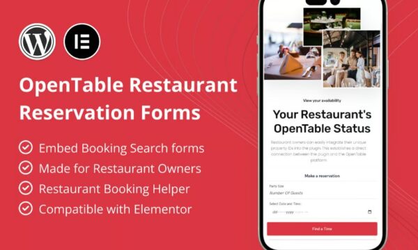 OpenTable Restaurant Reservation Forms for Element