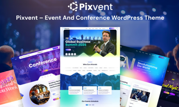 Pixvent – Event and Conference WordPress Theme