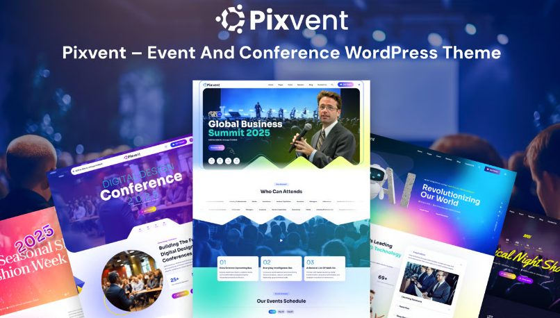 Pixvent – Event and Conference WordPress Theme